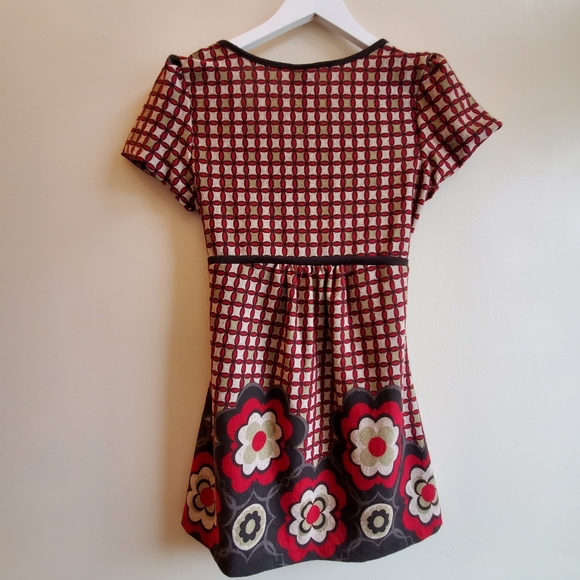 COPY - Vintage Original stretchy knit top with strings - tie front, Small size - Picture 3 of 7